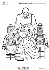 lego-süper-kahramanlar boyama sayfaları